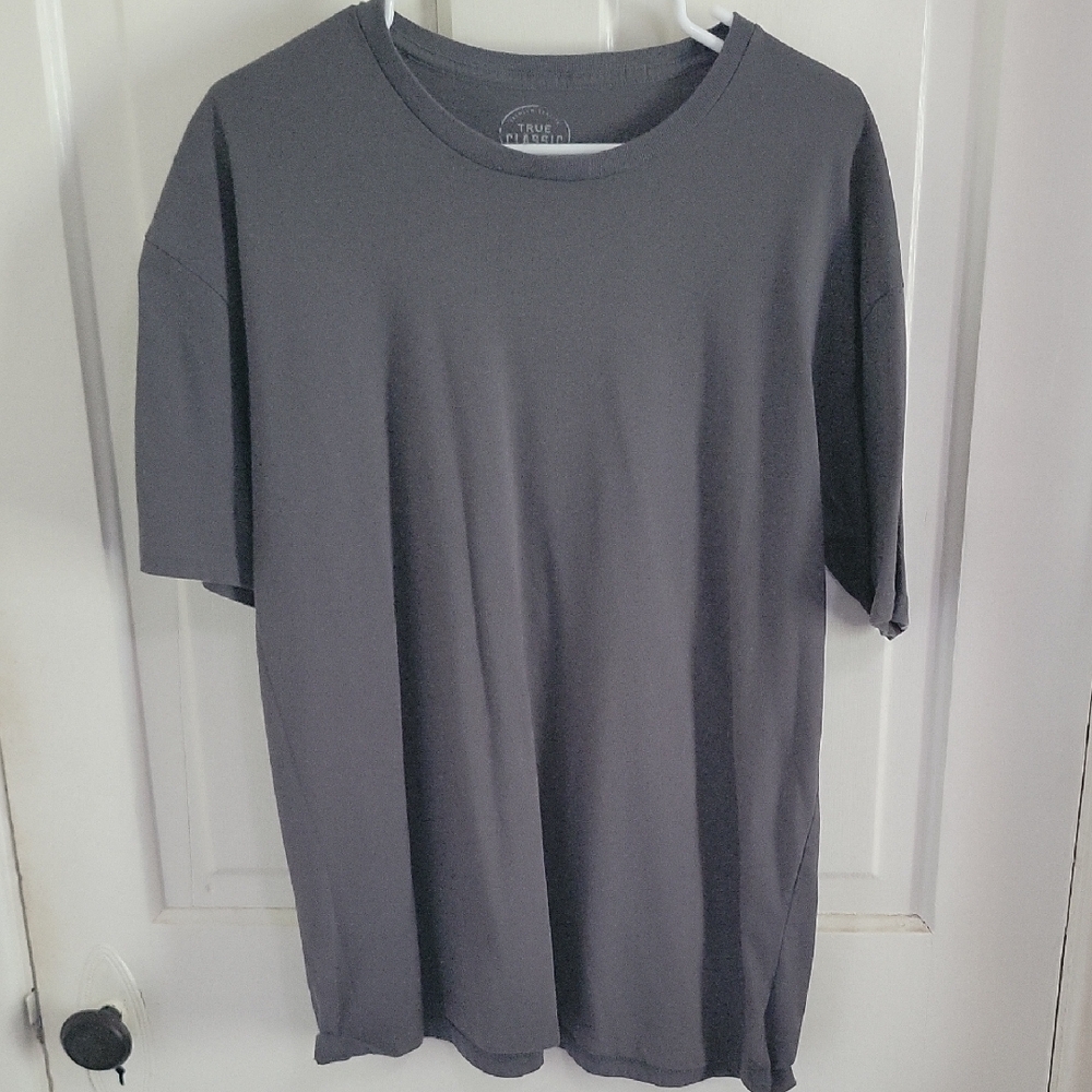 Gray Short Sleeve Crew Neck Tee